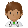 🧑🏽‍⚕️ Emoji Profesional Sanitario: Tono De Piel Medio en Samsung One UI 4.0 January 2022.