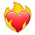 ❤️‍🔥 Emoji Corazón en el fuego en Samsung One UI 4.0 January 2022.