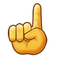 ☝️ Emoji nach oben weisender Zeigefinger von vorne Samsung One UI 4.0 January 2022.