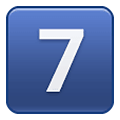 Emoji 7️⃣ Tasto: 7 su Samsung One UI 4.0 January 2022.