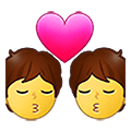 💏 Emoji Beso en Samsung One UI 4.0 January 2022.