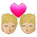 💏🏼 Emoji sich küssendes Paar, mittelhelle Hautfarbe Samsung One UI 4.0 January 2022.