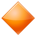 Émoji 🔶 Grand Losange Orange sur Samsung One UI 4.0 January 2022.