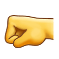 Emoji 🤛 Pugno A Sinistra su Samsung One UI 4.0 January 2022.