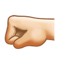 Emoji 🤛🏻 Pugno A Sinistra: Carnagione Chiara su Samsung One UI 4.0 January 2022.
