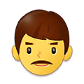 Emoji 👨 Uomo su Samsung One UI 4.0 January 2022.