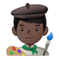 Emoji 👨🏿‍🎨 Artista Uomo: Carnagione Scura su Samsung One UI 4.0 January 2022.