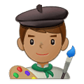👨🏽‍🎨 Emoji Artista Hombre: Tono De Piel Medio en Samsung One UI 4.0 January 2022.