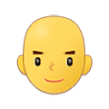 👨‍🦲 Emoji Hombre: Sin Pelo en Samsung One UI 4.0 January 2022.