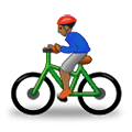Emoji 🚴🏾‍♂️ Ciclista Uomo: Carnagione Abbastanza Scura su Samsung One UI 4.0 January 2022.