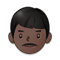 👨🏿 Emoji Homem: Pele Escura na Samsung One UI 4.0 January 2022.