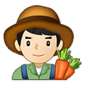 Emoji 👨🏻‍🌾 Contadino: Carnagione Chiara su Samsung One UI 4.0 January 2022.