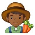 👨🏾‍🌾 Emoji Agricultor: Tono De Piel Oscuro Medio en Samsung One UI 4.0 January 2022.