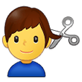 💇‍♂️ Emoji Homem Cortando O Cabelo na Samsung One UI 4.0 January 2022.
