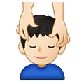 Emoji 💆🏻‍♂️ Uomo Che Riceve Un Massaggio: Carnagione Chiara su Samsung One UI 4.0 January 2022.