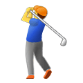 Émoji 🏌️‍♂️ Golfeur sur Samsung One UI 4.0 January 2022.