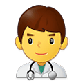 👨‍⚕️ Emoji Profesional Sanitario Hombre en Samsung One UI 4.0 January 2022.