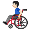 👨🏻‍🦽 Emoji Mann in manuellem Rollstuhl: helle Hautfarbe Samsung One UI 4.0 January 2022.
