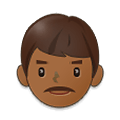 👨🏾 Emoji Homem: Pele Morena Escura na Samsung One UI 4.0 January 2022.