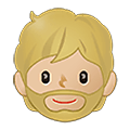 Emoji 🧔🏼‍♂️ Donna Con La Barba Carnagione Abbastanza Chiara su Samsung One UI 4.0 January 2022.