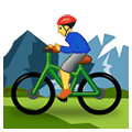 Emoji 🚵‍♂️ Ciclista Uomo Di Mountain Bike su Samsung One UI 4.0 January 2022.