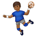 Émoji 🤾🏾‍♂️ Handballeur : Peau Mate sur Samsung One UI 4.0 January 2022.