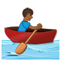 Emoji 🚣🏾‍♂️ Uomo In Barca A Remi: Carnagione Abbastanza Scura su Samsung One UI 4.0 January 2022.