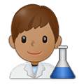 Emoji 👨🏽‍🔬 Scienziato: Carnagione Olivastra su Samsung One UI 4.0 January 2022.