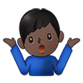 🤷🏿‍♂️ Emoji Homem Dando De Ombros: Pele Escura na Samsung One UI 4.0 January 2022.