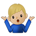 🤷🏼‍♂️ Emoji Hombre Encogido De Hombros: Tono De Piel Claro Medio en Samsung One UI 4.0 January 2022.