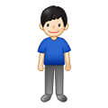 🧍🏻‍♂️ Emoji Homem Em Pé: Pele Clara na Samsung One UI 4.0 January 2022.