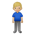 🧍🏼‍♂️ Emoji stehender Mann: mittelhelle Hautfarbe Samsung One UI 4.0 January 2022.
