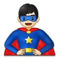 Émoji 🦸🏻‍♂️ Super-héros Homme : Peau Claire sur Samsung One UI 4.0 January 2022.
