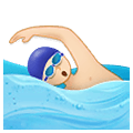 🏊🏻‍♂️ Emoji Schwimmer: helle Hautfarbe Samsung One UI 4.0 January 2022.