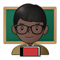 👨🏿‍🏫 Emoji Profesor: Tono De Piel Oscuro en Samsung One UI 4.0 January 2022.