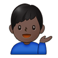 💁🏿‍♂️ Emoji Empleado De Mostrador De Información: Tono De Piel Oscuro en Samsung One UI 4.0 January 2022.