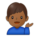 💁🏾‍♂️ Emoji Homem Com A Palma Virada Para Cima: Pele Morena Escura na Samsung One UI 4.0 January 2022.