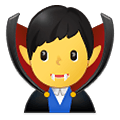 🧛‍♂️ Emoji Vampiro Hombre en Samsung One UI 4.0 January 2022.