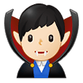 🧛🏻‍♂️ Emoji Homem Vampiro: Pele Clara na Samsung One UI 4.0 January 2022.