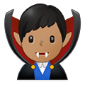 🧛🏽‍♂️ Emoji Homem Vampiro: Pele Morena na Samsung One UI 4.0 January 2022.