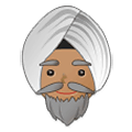 👳🏽‍♂️ Emoji Homem Com Turbante: Pele Morena na Samsung One UI 4.0 January 2022.