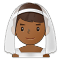 👰🏾‍♂️ Emoji Hombre Con Velo: Tono De Piel Oscuro Medio en Samsung One UI 4.0 January 2022.