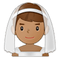 Emoji 👰🏽‍♂️ Sposo Con Velo: Carnagione Olivastra su Samsung One UI 4.0 January 2022.