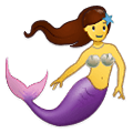 Emoji 🧜‍♀️ Sirena Donna su Samsung One UI 4.0 January 2022.