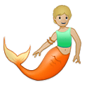 🧜🏼 Emoji Persona Sirena: Tono De Piel Claro Medio en Samsung One UI 4.0 January 2022.