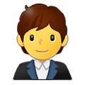 Emoji 🧑‍💼 Persona Che Fa Un Lavoro D’ufficio su Samsung One UI 4.0 January 2022.