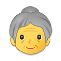 Emoji 👵 Donna Anziana su Samsung One UI 4.0 January 2022.