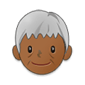 🧓🏾 Emoji älterer Erwachsener: mitteldunkle Hautfarbe Samsung One UI 4.0 January 2022.