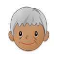 🧓🏽 Emoji älterer Erwachsener: mittlere Hautfarbe Samsung One UI 4.0 January 2022.