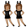 👯🏽 Emoji Personas Con Orejas De Conejo: Tono De Piel Medio en Samsung One UI 4.0 January 2022.